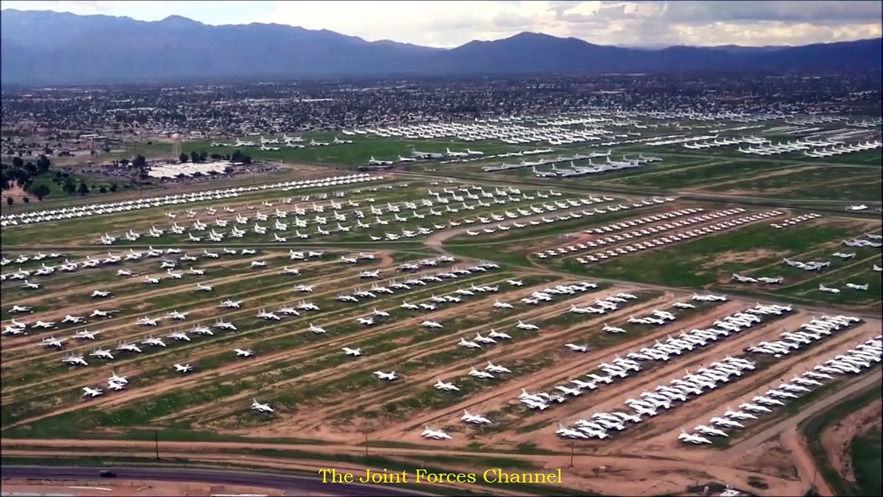 Aerial view of the boneyard
