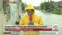 Suspenden clases en Nuevo León por tormenta 'Fernand'