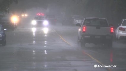First rainfall from Hurricane Dorian drenches Charleston