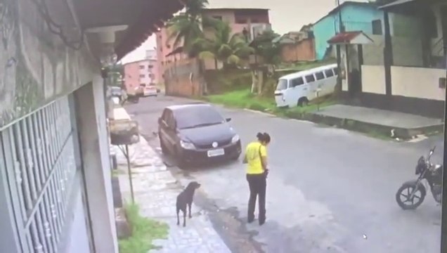 Il braque une femme en pleine rue mais n'avez pas prévu ça... Dommage