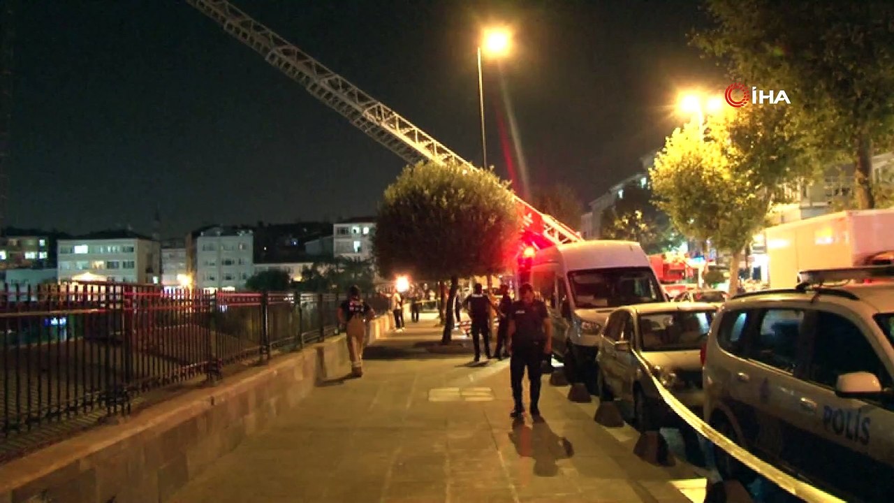 Stadın aydınlatma direğinde intihar girişimi