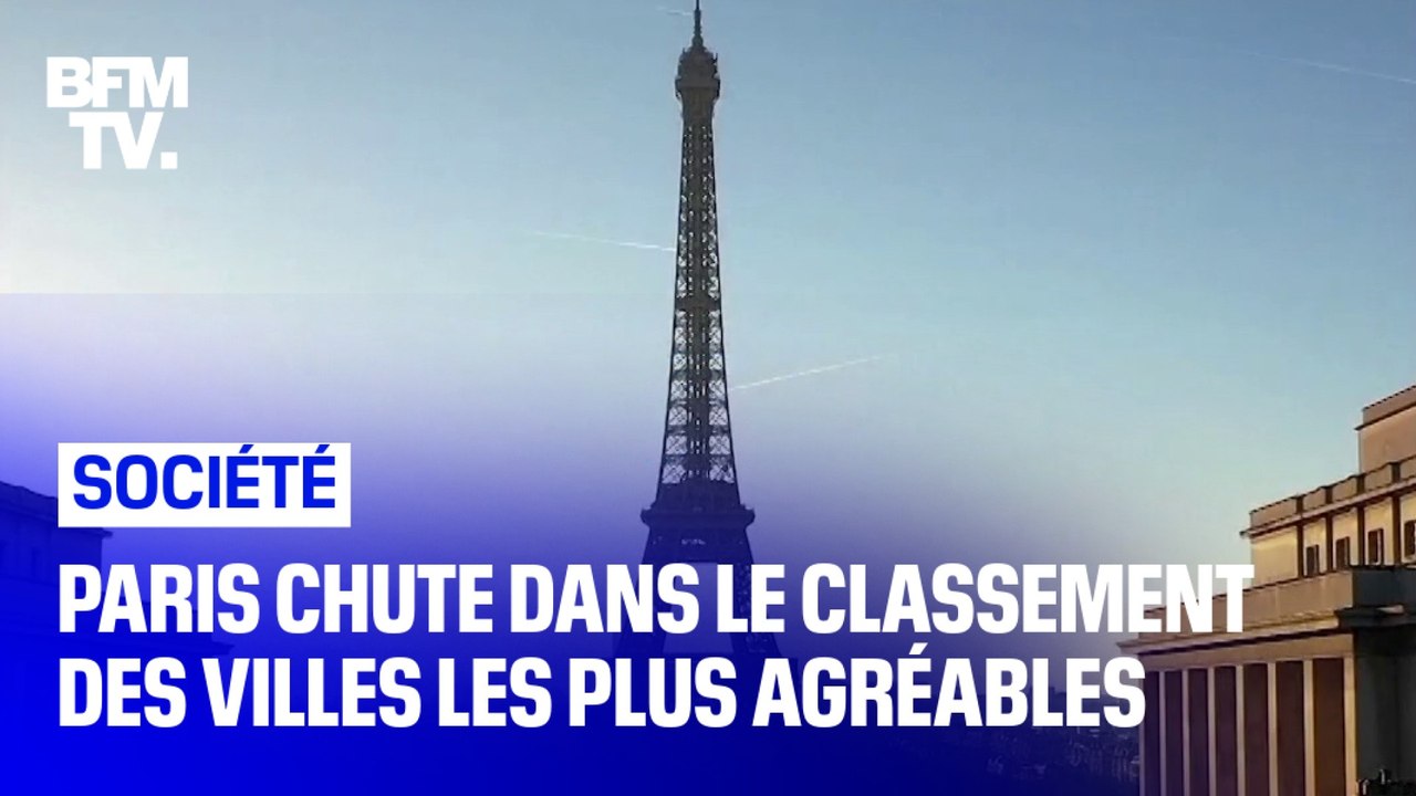 Paris perd six places dans le classement des villes les plus agréables