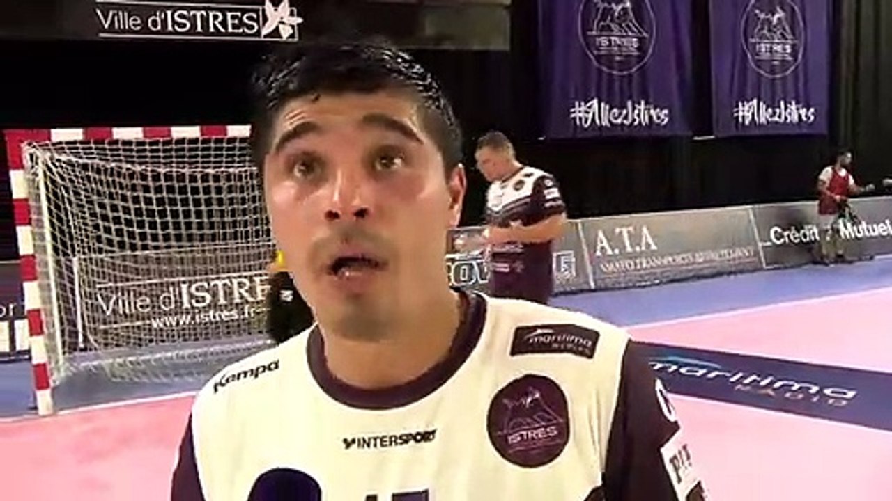 Guillaume Crepain après la défaite d'Istres contre le PSG Handball