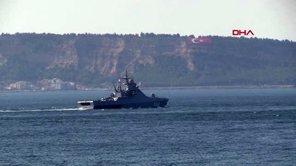 Çanakkale rus askeri gemileri peş peşe çanakkale boğazı'ndan geçti