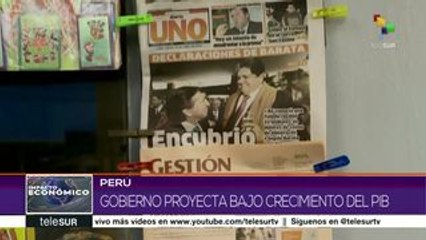 Perú: gobierno proyecta bajo crecimiento económico