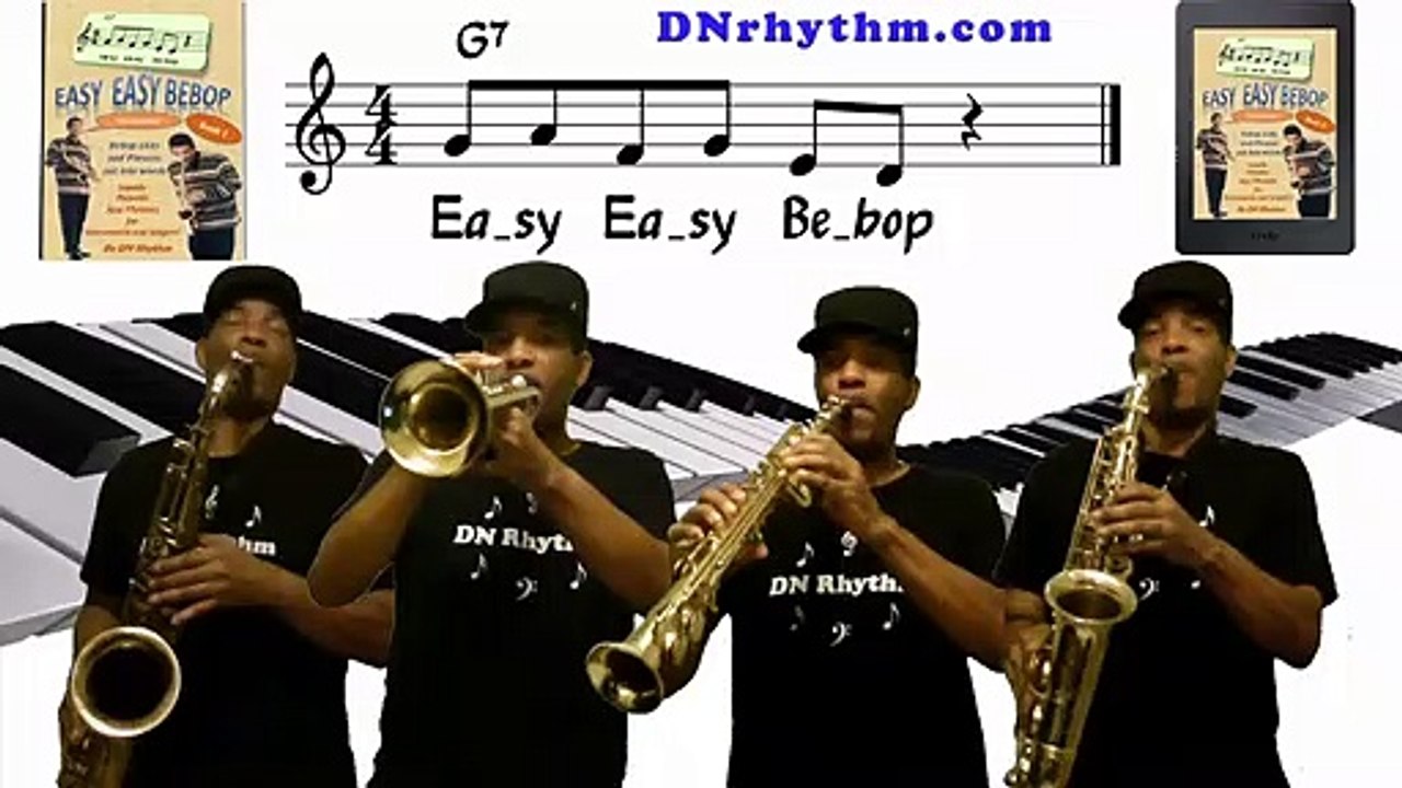 Easy Jazz Bebop Scales, Bebop Licks and Bebop Language in the "Easy Easy Bebop" book.