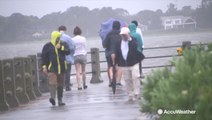 Storm surge and winds picking up in Charleston
