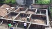 Construction Of Reinforced Concrete Foundations By Concrete Mixer   Building House Step By Step