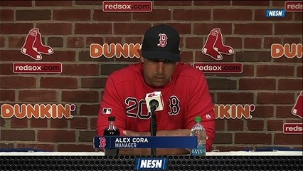 Red Sox Manager Alex Cora Applauds Eduardo Rodriguez After Win Vs. Twins