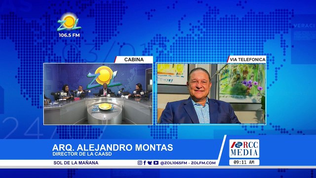 Arq. Alejandro Montás alerta sobre sequía y llama a la población a racionalizar el agua