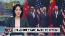U.S. and China agree to resume trade talks in Washington in October