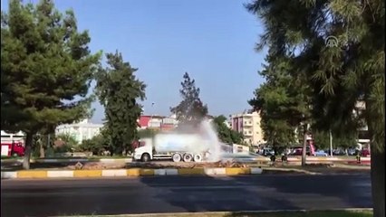 Antalya'da LPG tankerinde yangın