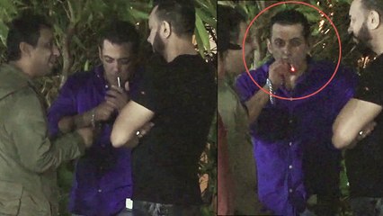 Salman Khan And Atul Agnihotri Caught Smoking In Public
