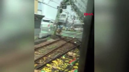 Japonya'da banliyö treniyle kamyon çarpıştı 30 yaralı