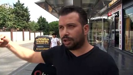 Sarıyer’de motosiklet ile otomobilin çarpışma anı kamerada