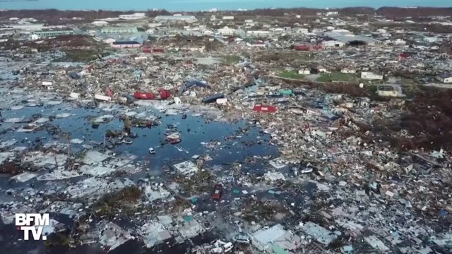 De nouvelles images aériennes montrent les ravages de l'ouragan Dorian au nord des Bahamas