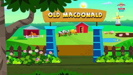 Old MacDonald Had A Farm - 2D Animation English Nursery Rhymes & Songs for children