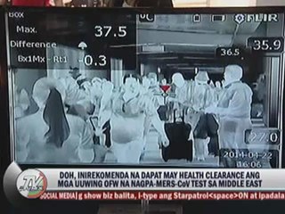 Why OFWs need to undergo MERS-CoV test