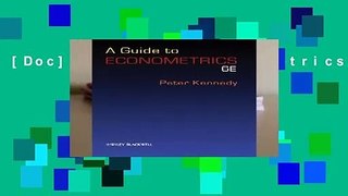[Doc] A Guide to Econometrics