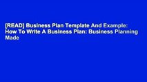 [READ] Business Plan Template And Example: How To Write A Business Plan: Business Planning Made