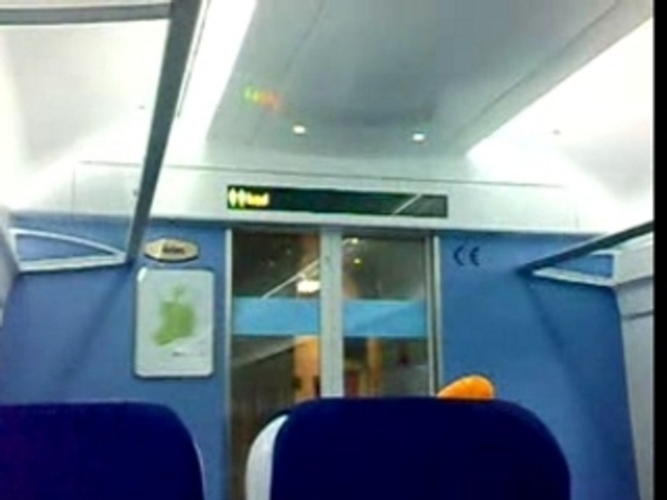 Onboard new 22000 train from Connolly-Sligo. Irish rail