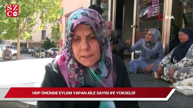 HDP önünde eylem yapan aile sayısı 8’e yükseldi