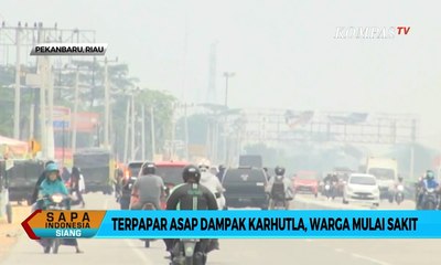 Terpapar Asap Dampak Kebakaran Lahan, Warga Mulai Sakit