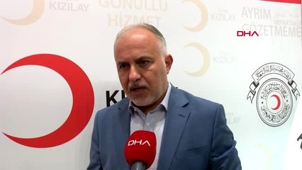 Kızılay genel başkanı kınık'tan mülteci kamplarına ilişkin açıklama