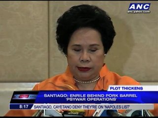 Miriam tagged in pork barrel scandal