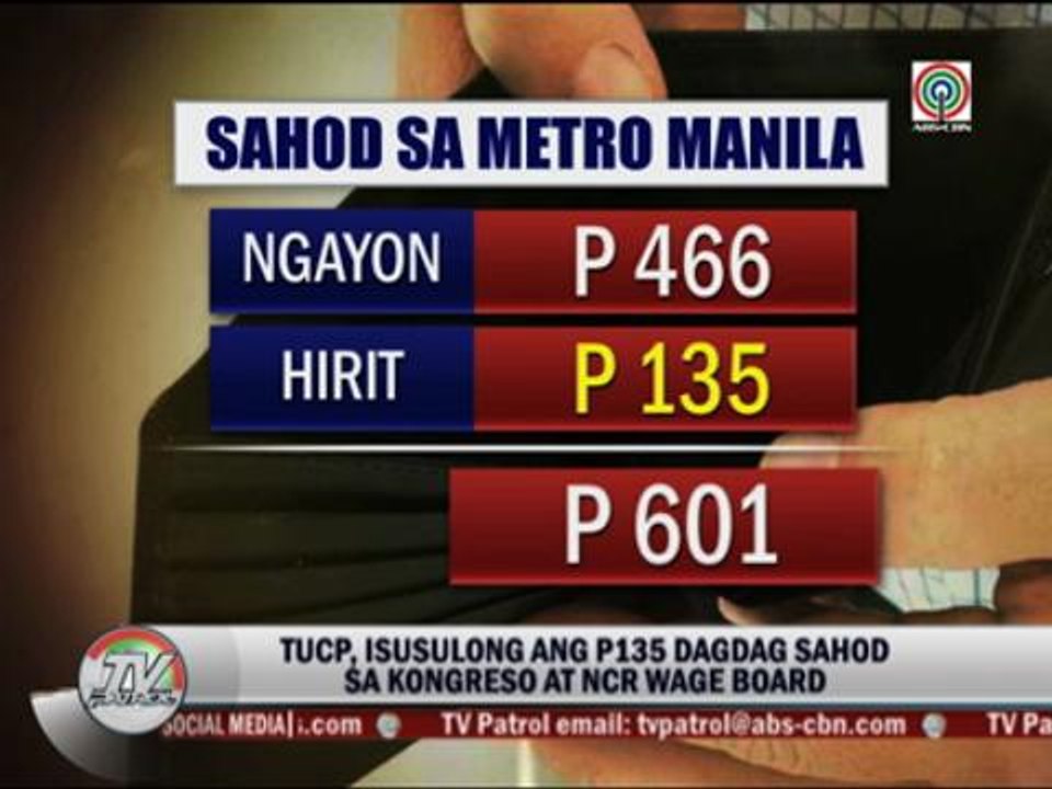 Workers push for P135 wage hike on Labor Day