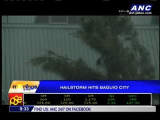 Hailstorm hits Baguio