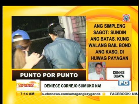 Punto por Punto: Pagpiyansa ni Deniece Cornejo, dapat ba?