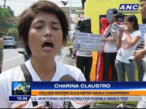 Activists mark World Press Freedom Day with protests