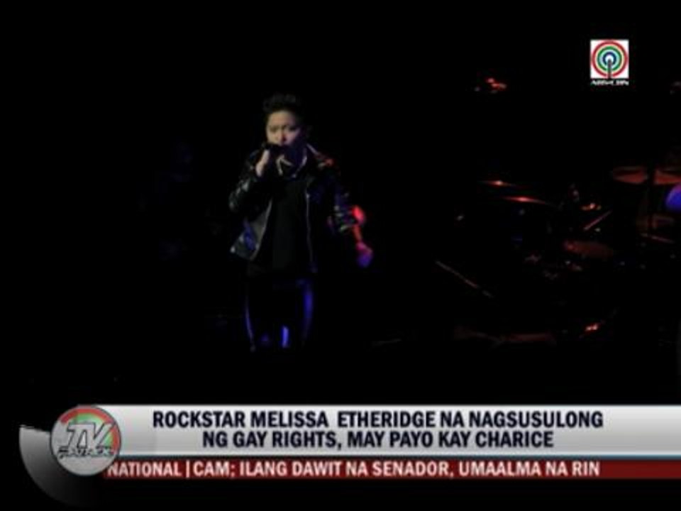 Rock star Melissa Etheridge has advice for Charice