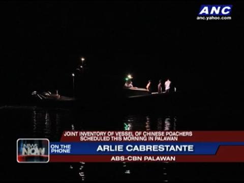 Inventory of vessel of Chinese poachers underway
