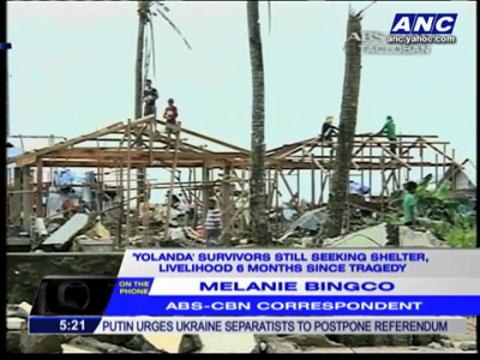 Yolanda survivors lack shelter 6 months later
