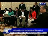 Napoles lists don't match, says PNoy