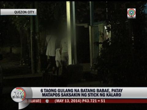 Young girl stabbed dead with banana cue stick