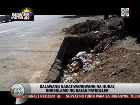 Open drainage in Antipolo dangerous for motorists