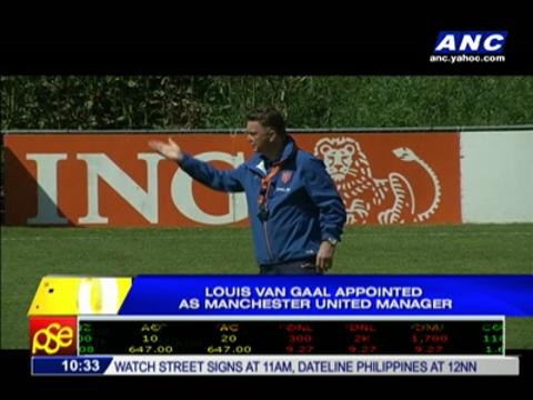 Van Gaal appointed as Man Utd manager