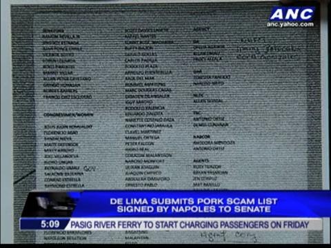 Signed 'Napoles list' made public