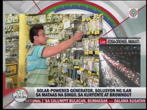 Brownout? Try solar-powered generator