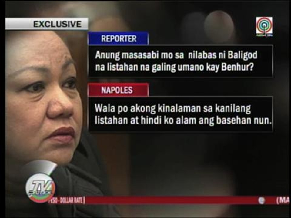 WATCH: Napoles speaks on pork scam 'lists'