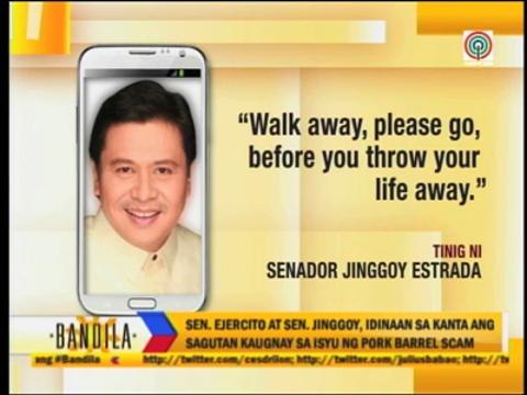 Why Jinggoy, JV sang songs for each other