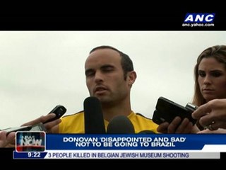 Donovan 'disappointed' not to be going to Brazil
