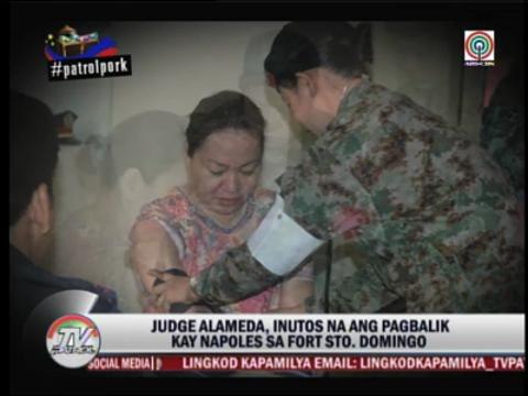 Court orders Napoles brought back to detention cell