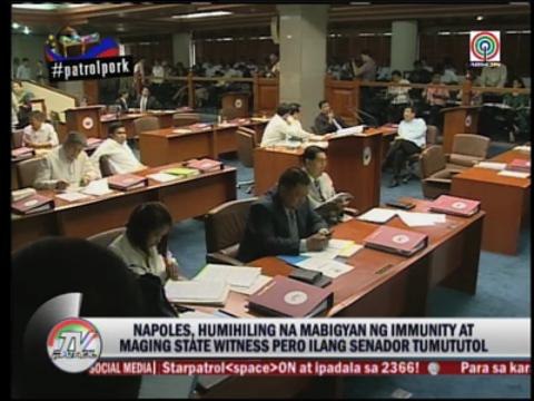 Senators say no to Napoles bid for immunity