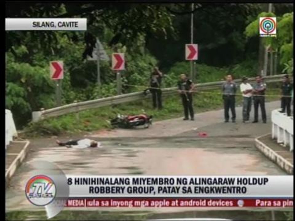 8 suspected robbers killed in Cavite