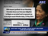 Another PDAF scam whistleblower lets go of Baligod