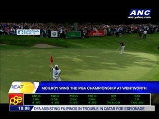 McIlroy wins PGA championship at Wentworth